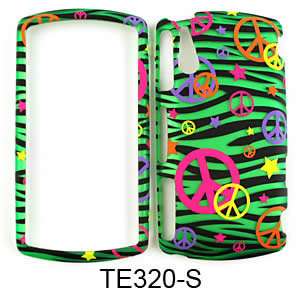 For Sony Ericsson Xperia Play R800 Case Cover Peace Signs Green Zebra 