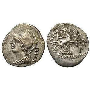  Roman Republic, P. Servilius M.f. Rullus, 100 B.C.; Silver 