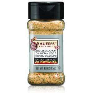 Sauers Chicken Seasoning, Canadian Style Grinder, 1.7 Ounce Jars 