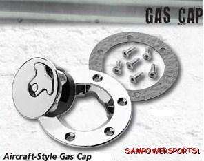 BOLT IN VENTED AIRCRAFT STYLE GAS CAP FOR HARLEY BOBBER  
