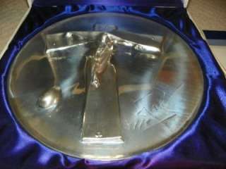 Salvador Dali 1972 Easter Christ Sterling Silver Plate  