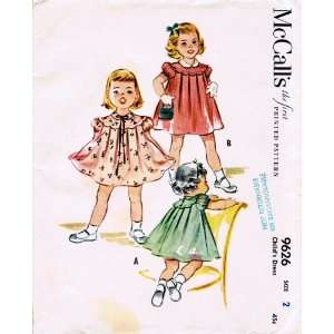   Sewing Pattern Toddler Girls Dress Size 2 Arts, Crafts & Sewing