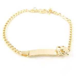  Identity bracelet plated gold Bambino Dauphin golden. Jewelry