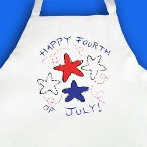  Happy 4th of July  Printed Apron
