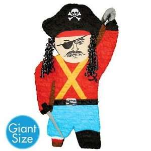  Giant Red and Black Pirate Pinata Toys & Games