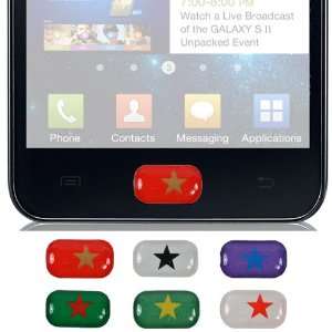  Polka Dots Button Sticker for Samsung Galaxy S2 / S II 