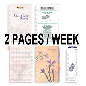  Day Timer 13496 0801 Planner Refill, Garden Path 2 Page 