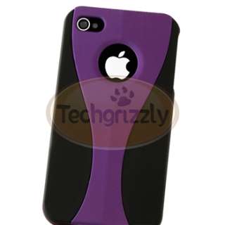   with apple iphone 4 at t verizon dark purple black cup shape