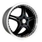 1PC 19x9.5 BATTLE EXE 5X114.3 35 BLACK POLISHED LIP items in Wheel 