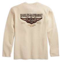 Harley Davidson® Mens Waffle Knit Henley 99012 07VM  