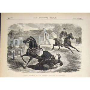   Baroness Berners Leicester Fatal Accident Print 1874