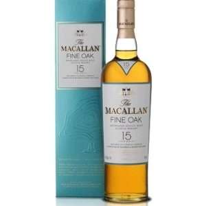  Macallan Single Malt Scotch Fine Oak 15 Yr. 750ML Grocery 