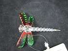 Russ Berrie Glass Dragonfly Ornament