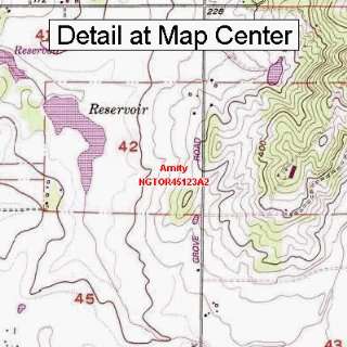 USGS Topographic Quadrangle Map   Amity, Oregon (Folded/Waterproof 