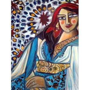  Art Reproduction Oil Painting   Queen of Stars Abstract 20 