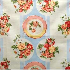  54 Wide Tea Time Sky Fabric By The Yard Arts, Crafts 