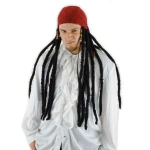  Lets Party By Elope Pirate Scarf with Dreads / Black   One 