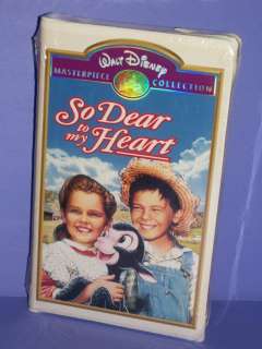 New So Dear to My Heart Disney (VHS, 1992) Clamshell Case 