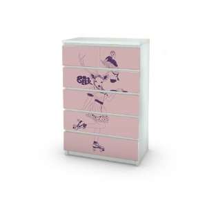  Oh Deer Decal for IKEA Malm Dresser 6 Drawers