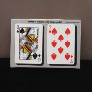 Whats Wrong? Playing Cards 2 Decks Test Your Perceptual Skill Puzzle 