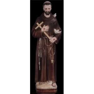  Francis of Assisi 24in. Chalk Composition Statue Patio 