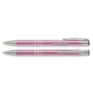  Custom Printed Pink Delane Pen   Min Quantity of 50 