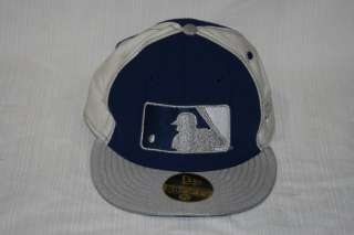 New Era MLB LA Dodgers MLB Logo Fitted Hat 7 3/4 New  