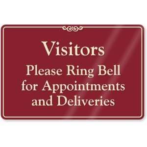   Appointments And Deliveries ShowCase Sign, 9 x 6