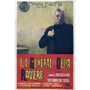  General Della Rovere Movie Poster (27 x 40 Inches   69cm x 