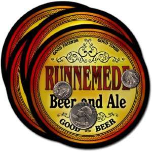  Runnemede , NJ Beer & Ale Coasters   4pk 