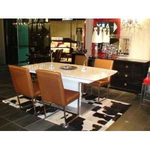  Vig Furniture Armani Xavira 7 Piece Dining Set White 