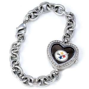  Pittsburgh Steelers Game Time Heart Series Ladies NFL 
