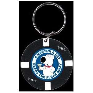  Family Guy Brian A Martini A Day Poker Chip Keychain 
