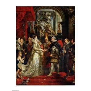 The Proxy Marriage of Marie de Medici   Poster by Peter Paul Rubens 