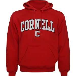  Cornell Big Red Red Mascot One Tackle Twill Hooded 