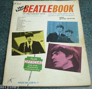 BEATLES Beatlebook Of Recorded Hits Souvenir Song Book  