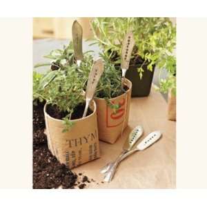  Napa Style Vintage Silver Herb Markers   Five Herb Markers 