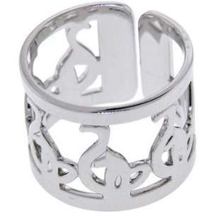  Adjustable Silver Toned BABY PHAT Ring Jewelry