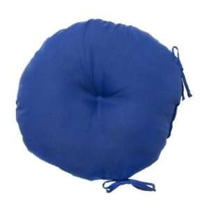   18 in. Round Outdoor Bistro Chair Cushion, Set of Two, Marine Blue