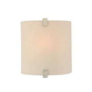   Sconce, Satin Nickel Finish with Desert Clay Glass