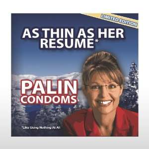  Palin Condoms   Resume Toys & Games