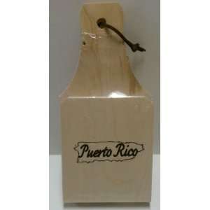  Puerto Rico Map Wood Tostonera 
