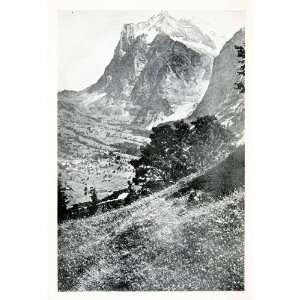  1923 Print Grindelwald Bern Switzerland Landscape 