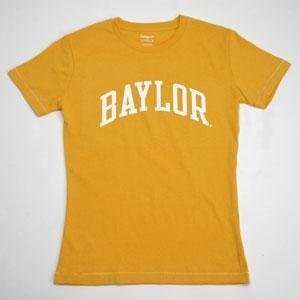  Baylor T shirt   Ladies By League   Yellow   Medium 