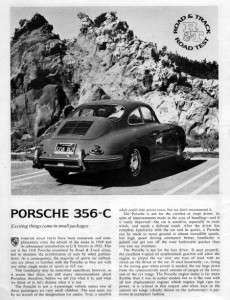 1964 Porsche 356 C Original Road Test  