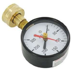  Water Pressure Gauge With Max Indicator and Hose 