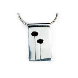  Silver Itty Bitty Modern Pods Necklace in Black Jewelry