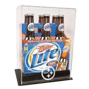  Pittsburgh Steelers Six Pack Long Neck Bottle Display 