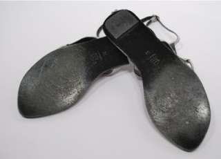 BRUNO FRISONI SILVER Leather GLADIATOR Flat SANDALS FABULOUS Ankle 