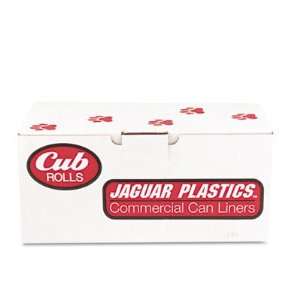 Unisan Jaguar Plastics RW2432X White .5 Mil Cub Roll Can Liners, 15 